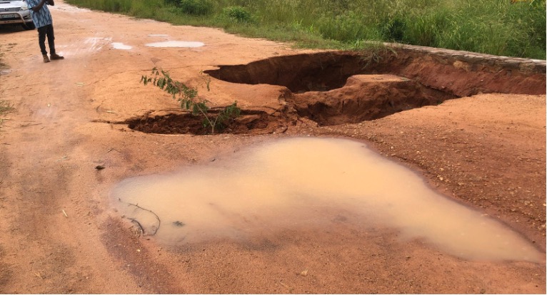 Erosão em estrada