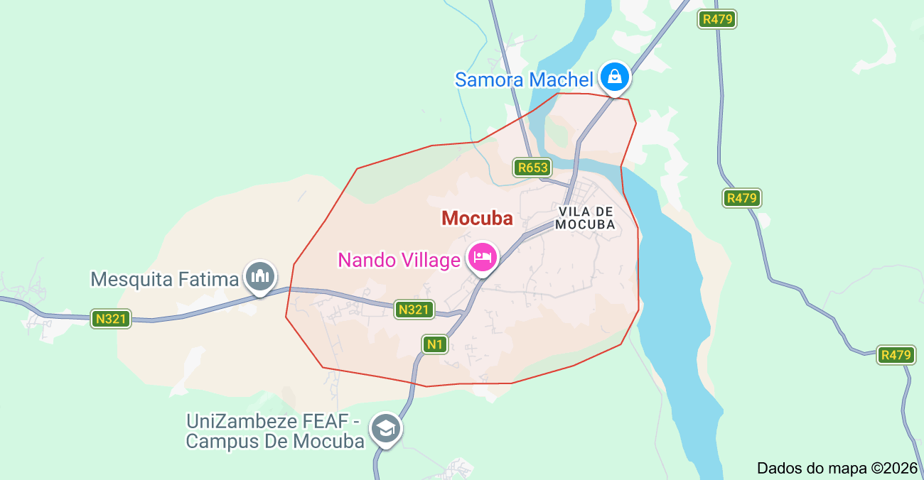 Localização de Mocuba, Zambézia